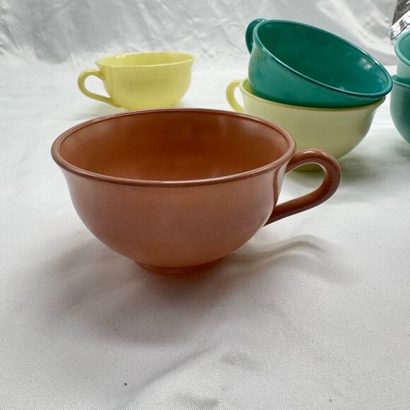 VTG set of 8 Hazel Atlas tea/coffee cup set - Picture 10 of 11